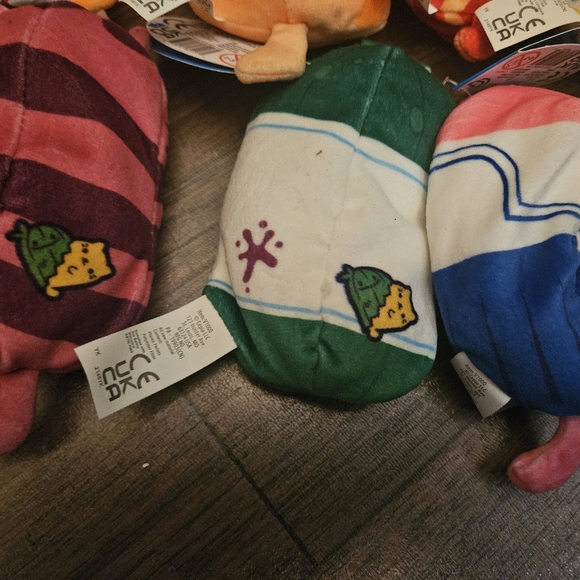 Cats vs Pickles Lot of 7 Beanie Bean Bag Stuffed Plush Collectible Toys 4" & 3". - Picture 6 of 9